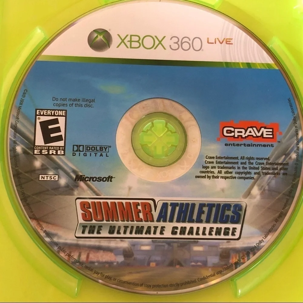 XBOX 360 Summer Athletics The Ultimate Challenge Game